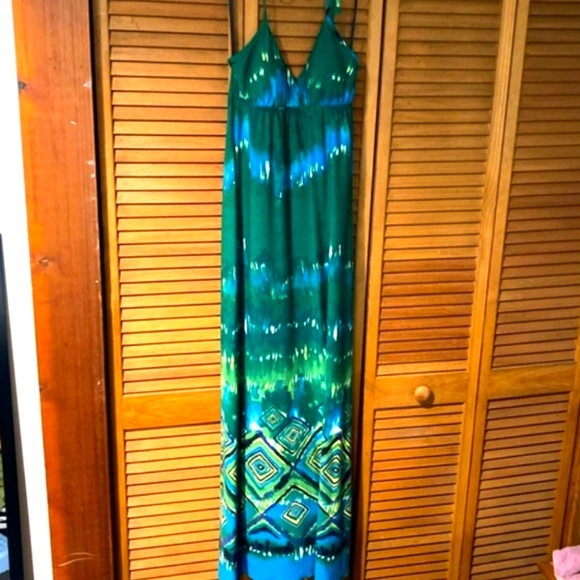 NWOT | BCX | Long Summer Maxi Dress | Tiedye | Size: M - Picture 1 of 6